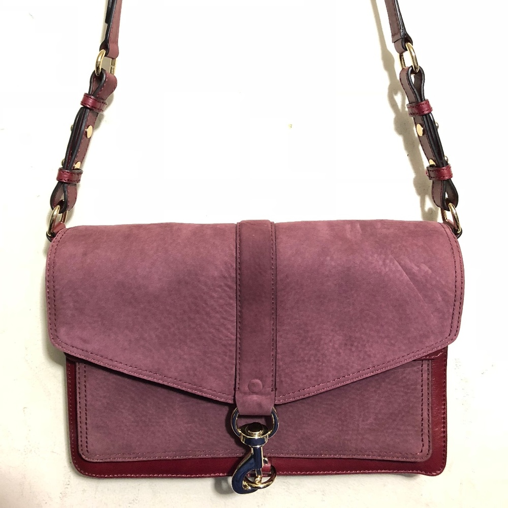 Rebecca Minkoff Hudson Moto Burgundy Crossbody
